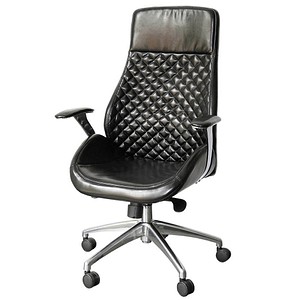 Bürostuhl Pantera high, 212600 Kunstleder schwarz, Gestell chrom von Neutral