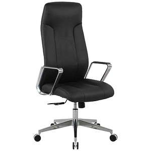 Chefsessel, 10012 Kunstleder schwarz, Gestell silber von Neutral