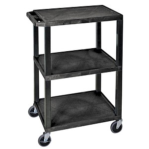 Etagenwagen schwarz 61,0 x 46,0 x 86,5 cm von Neutral