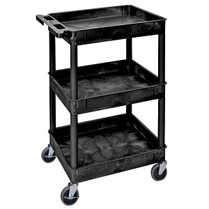 Etagenwagen schwarz 61,0 x 46,0 x 98,0 cm von Neutral