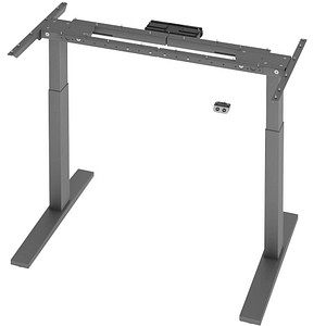 Flexbase 500 elektrisch höhenverstellbares Schreibtischgestell grafit ohne Tischplatte, T-Fuß-Gestell grau 112,8 - 172,8 x 74,0 cm von Neutral