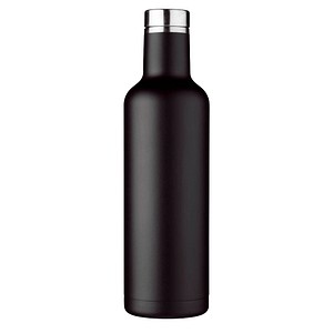 Isolierflasche kupfer-vakuum schwarz 0,75 l von Neutral