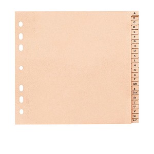 Ordnerregister Halbformat A-Z chamois 24-teilig, 10 Satz Ordnerregister Halbformat A-Z chamois 24-teilig, 10 Satz von Neutral