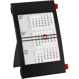 Tischkalender Drehkalender 2025/2026 schwarz/rot Tischkalender Drehkalender 2025/2026 schwarz/rot von Neutral