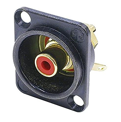 NEUTRIK Cinch Einbaubuchse rot NF 2D2-B NEUTRIK Cinch Einbaubuchse rot NF 2D2-B von Neutrik