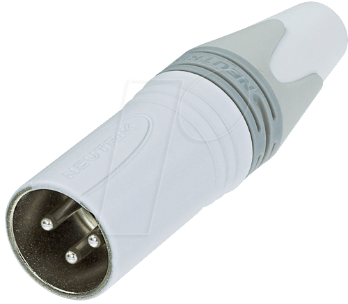 NEUTRIK NC3MXX-W - XLR-Kabelstecker, 3-polig, Silber, weiss NEUTRIK NC3MXX-W - XLR-Kabelstecker, 3-polig, Silber, weiss von Neutrik