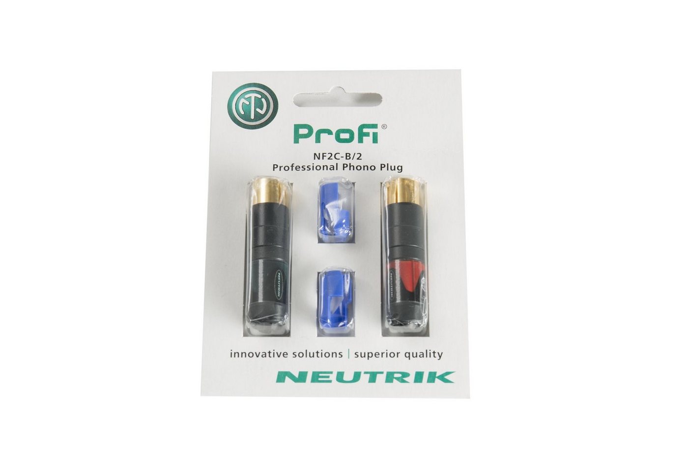 Neutrik Adapter, NF2C-B-2 Cinchstecker Paar - Kabel Stecker von Neutrik
