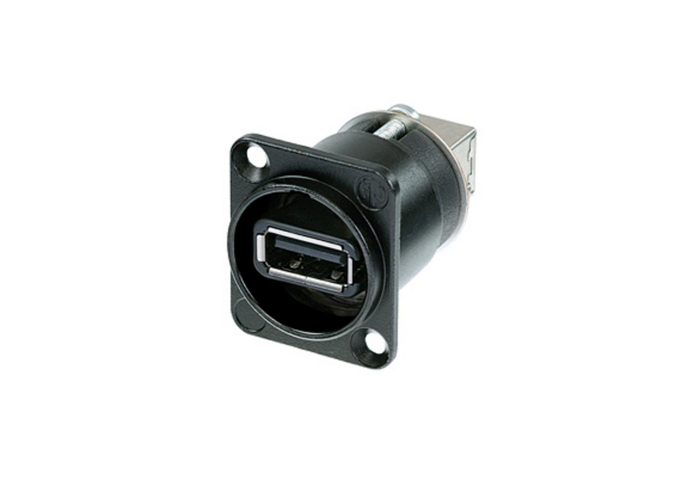 Neutrik Kabelzubehör, (NAUSB-W-B USB Einbaubuchse Schwarz Stecker, Stecker & Adapter, Steck-Adapter, NAUSB-W-B - Steckadapter) von Neutrik