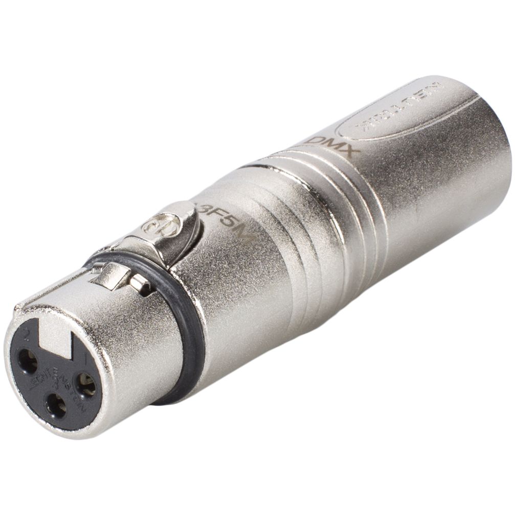 Neutrik NA3F5M Adapter 3pol. XLR, weibl. zu 5pol. XLR männl. von Neutrik