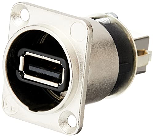 Neutrik NAUSB-W Reversibler USB-Adapter (Typ A und B), Nickel D-Gehäuse von Neutrik