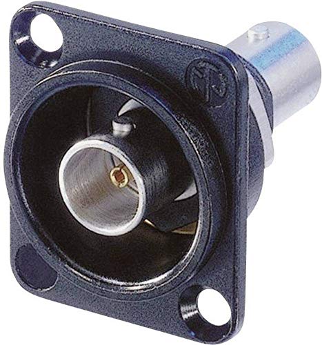Neutrik Nbb75Dfib Spritzwand Isolierte bnc Jack, feedthrough in schwarz D Gehäuse von Neutrik