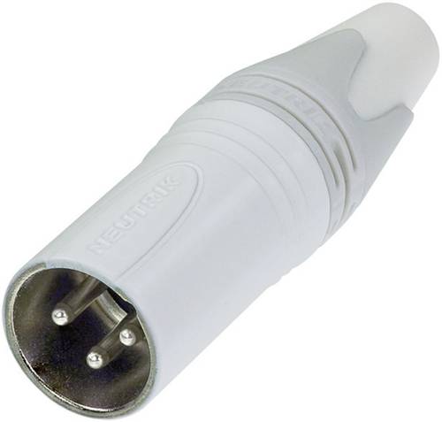 Neutrik NC3MXX-WT XLR-Steckverbinder Stecker, gerade Polzahl (num): 3 Weiß 1St. von Neutrik