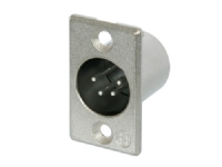 Neutrik NC4MP, XLR, Edelstahl, Messing, Nickel, Polyamid, Stahl, Zink, Messing, IP40, 1,5 V Neutrik NC4MP, XLR, Edelstahl, Messing, Nickel, Polyamid, Stahl, Zink, Messing, IP40, 1,5 V von Neutrik