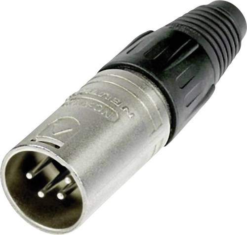 Neutrik NC4MX XLR-Steckverbinder Stecker, gerade Polzahl (num): 4 Silber 1St. von Neutrik