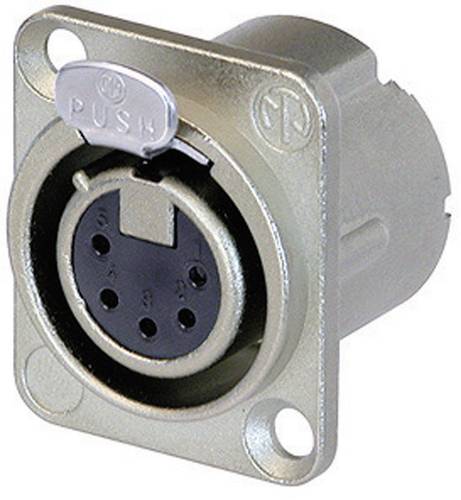 Neutrik NC5FD-LX XLR-Steckverbinder Flanschbuchse, Kontakte gerade Polzahl (num): 5 Silber 1St. von Neutrik