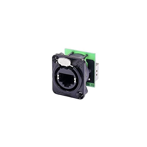 Neutrik NE8FDP-B RJ45 Durchgangs-Einbaubuchse, schwarz verchromtes D-Gehäuse Neutrik NE8FDP-B RJ45 Durchgangs-Einbaubuchse, schwarz verchromtes D-Gehäuse von Neutrik