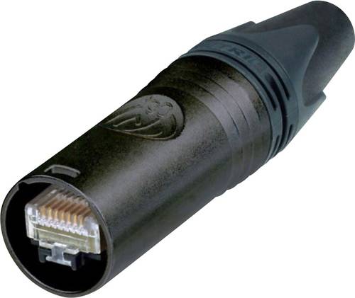 Neutrik NE8MX6-B RJ45 etherCON CAT6A Steckverbinder NE8MX6-B Stecker, gerade Pole: 8P8C Schwarz 1St. von Neutrik