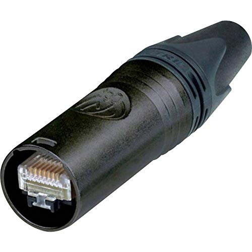 Neutrik NE8MX6-B RJ45 etherCON CAT6A Steckverbinder NE8MX6-B Stecker, gerade Pole: 8P8C Schwarz 1St. von Neutrik