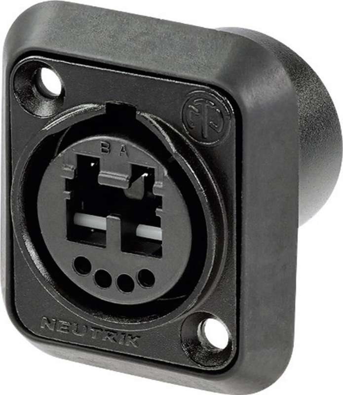 Neutrik NO2-4FDW-1-A Drahtverbinder LC-Duplex Schwarz (NO2-4FDW-1-A) von Neutrik