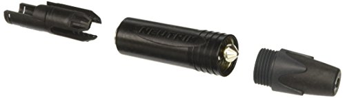 Neutrik NP2X-BAG Klinkenstecker, vernickelte Kontakte, schwarzes Gehäuse, 2 polig, 6.35 mm von Neutrik