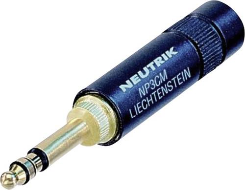 Neutrik NP3CM-B,STEREO Klinken-Steckverbinder 5.23mm Stecker, gerade Polzahl (num): 3 Stereo Schwarz von Neutrik