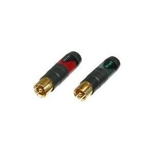 Neutrik Profi - Netzanschluss - RCA (M) - Schwarz, Rot (Packung mit 2) von Neutrik