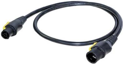 Neutrik Strom Anschlusskabel [1x PowerCon-Buchse - 1x PowerCon-Stecker] 1.50 m Schwarz-Gelb Neutrik (NKPF-M-A-1.5) von Neutrik