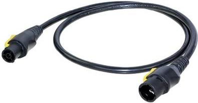 Neutrik Strom Anschlusskabel [1x PowerCon-Buchse - 1x PowerCon-Stecker] 1.50 m Schwarz-Gelb Neutrik (NKPF-M-B-1.5) von Neutrik