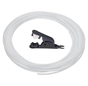 Neuytiky 10 Meter PTFE Schlauch 4mmx2,5mm, PTFE Tube Teflonschlauch mit Cutte, für Direktantrieb Extruder 3D Drucker für 1,75 mm 3D Drucker Filament (Weiß) von Neuytiky