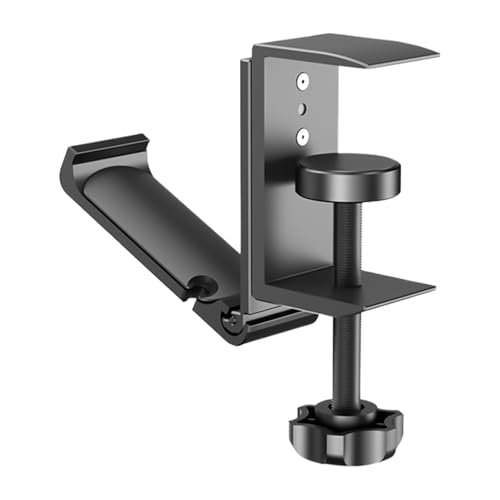 Kopfhörer -Schreibtischhaken - Aluminium -Legierungs -Kopfhörerbügel, Kopfhörerklemmhalter Desk Speicher | 360 -Grad -Einstellbarer Kopfhörerhalter, Rotierender Kopfhörerhaken Für Home, Aluminium -Kop von NevPuose