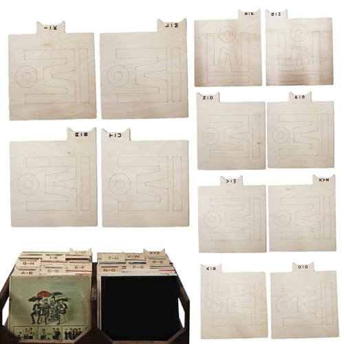 Vinyl - A - Z Divider - Holzalbum Organizer, Alphabet -Label -Set | Registerkarten Für Rustikale LP -Sortierungen, Horizontale Und Vertikale Platzierung, 12 Dauerhafte Beschriftete Panels Zur Ka Vinyl - A - Z Divider - Holzalbum Organizer, Alphabet -Label -Set | Registerkarten Für Rustikale LP -Sortierungen, Horizontale Und Vertikale Platzierung, 12 Dauerhafte Beschriftete Panels Zur Ka von NevPuose
