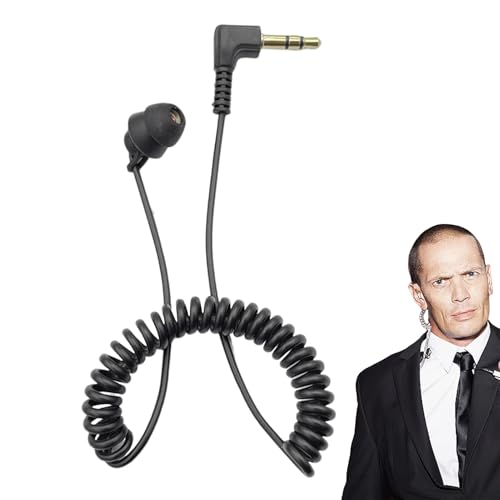 Nevalerra Einseitiger 3,5-mm-Kopfhörer, Kopfhörer-Ohrhörer Kabel - Mono-Kopfhörer mit Kabel | Stereo-Ohrhörer mit Federkabel, geräuschisolierende einseitige Ohrstöpsel für sicheres Fahren, Nevalerra Einseitiger 3,5-mm-Kopfhörer, Kopfhörer-Ohrhörer Kabel - Mono-Kopfhörer mit Kabel | Stereo-Ohrhörer mit Federkabel, geräuschisolierende einseitige Ohrstöpsel für sicheres Fahren, von Nevalerra