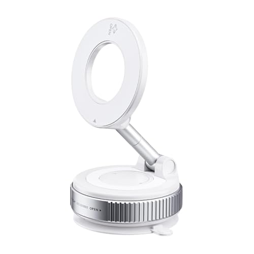 Nevalerra Magnetischer Telefonhaltersaugnetasse, Vakuummagnet -Saug -Telefonhalter Magnetische Telefon Saugnapfbecher,Einziehbarer Navigationsständer, 360-Grad-rotierende, einstellbare von Nevalerra