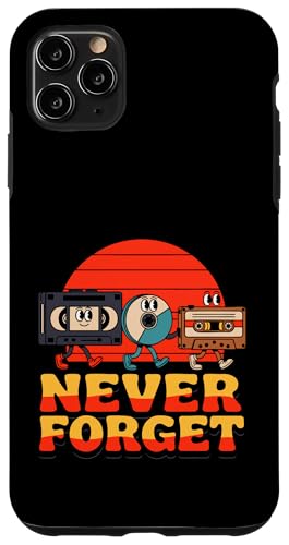 Never Forget Retro VHS Kassette Tape und CD Tech Nostalgie Hülle für iPhone 11 Pro Max von Never Forget Retro VHS Cassette Tape and CD