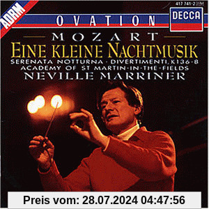 Nachtmusik/Divertimenti 136-38 von Neville Marriner