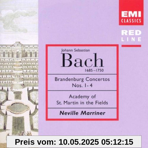Red Line - Bach (Brandenburgische Konzerte) von Neville Marriner
