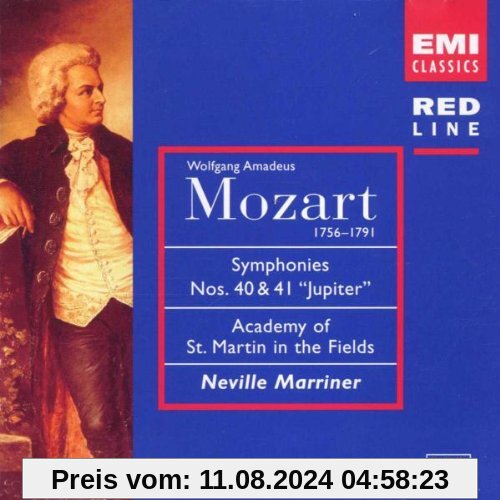 Red Line - Mozart (Sinfonien 40 + 41) von Neville Marriner