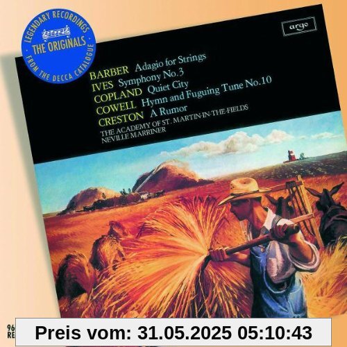 Sinfonie 3 the Camp Meeting/Adagio for Strings/+ von Neville Marriner
