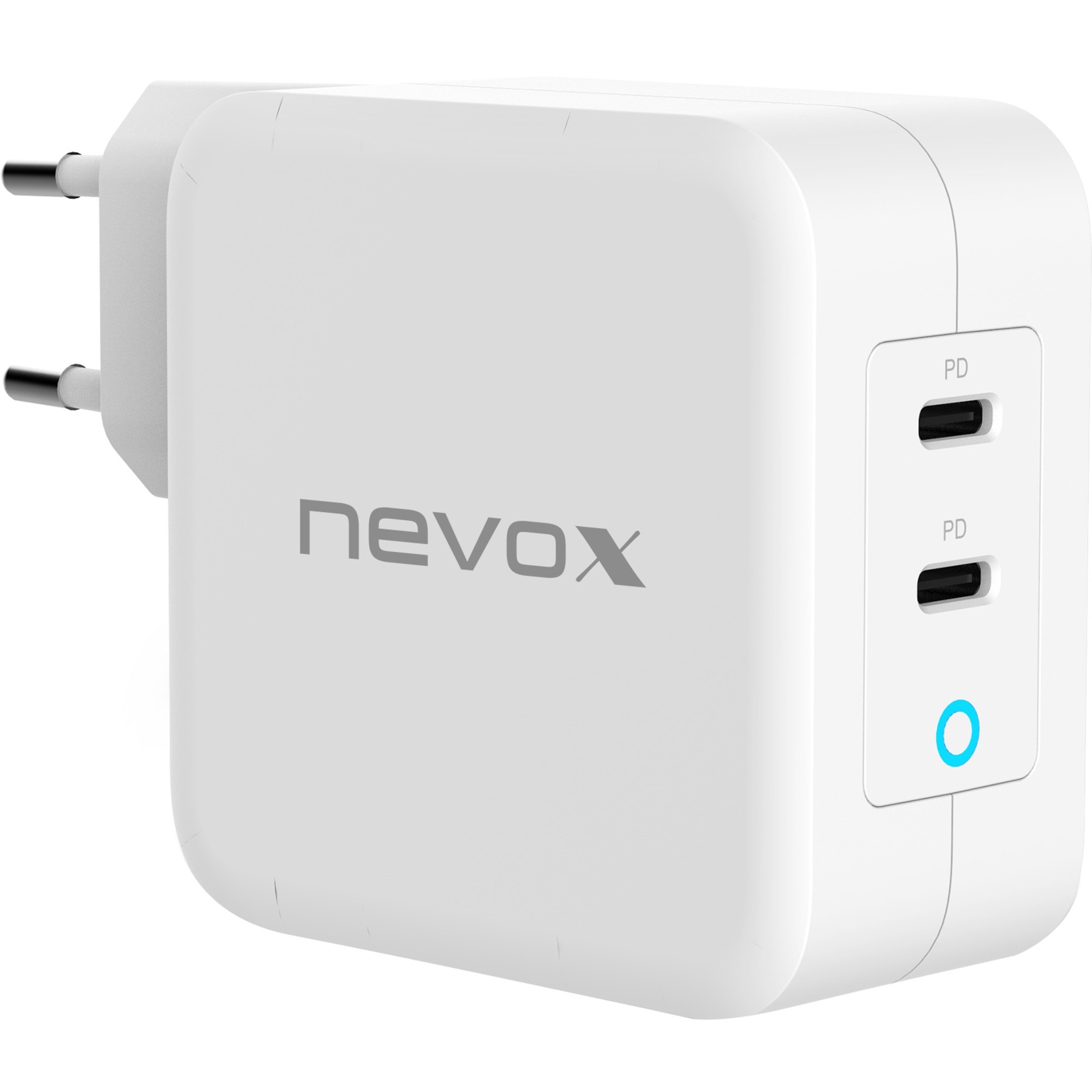 100W DUAL USB-C Power Delivery, Ladegerät von Nevox