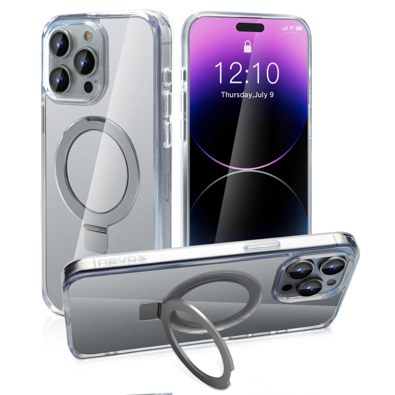Nevox StyleShell SHOCKFlex Stand für iPhone 15 Pro - Transparent Nevox StyleShell SHOCKFlex Stand für iPhone 15 Pro - Transparent von Nevox
