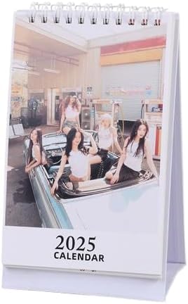Gidle Tischkalender 2025 Tischkalender NEVERLAND K-Pop Tischkalender I SWAY Fotokalender Unterstützung Kalender für Fans von Nevstop