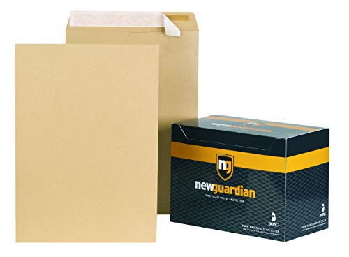New Guardian Umschläge (haftklebend, hohes Papiergewicht, Manila, Format C3) 125 Stück von New Guardian