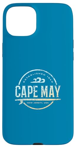 Cape May — Retro Cape May New Jersey Vintage-Surf Hülle für iPhone 15 Plus Cape May — Retro Cape May New Jersey Vintage-Surf Hülle für iPhone 15 Plus von New Jersey Shoreline Apparel