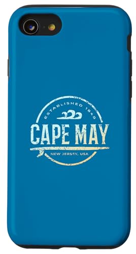 Cape May — Retro Cape May New Jersey Vintage-Surf Hülle für iPhone SE (2020) / 7 / 8 von New Jersey Shoreline Apparel