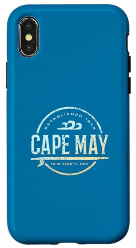 Cape May — Retro Cape May New Jersey Vintage-Surf Hülle für iPhone X/XS Cape May — Retro Cape May New Jersey Vintage-Surf Hülle für iPhone X/XS von New Jersey Shoreline Apparel