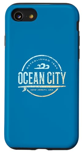 Ocean City - Ocean City New Jersey Vintage-Surf im Retro-Look Hülle für iPhone SE (2020) / 7 / 8 von New Jersey Shoreline Apparel