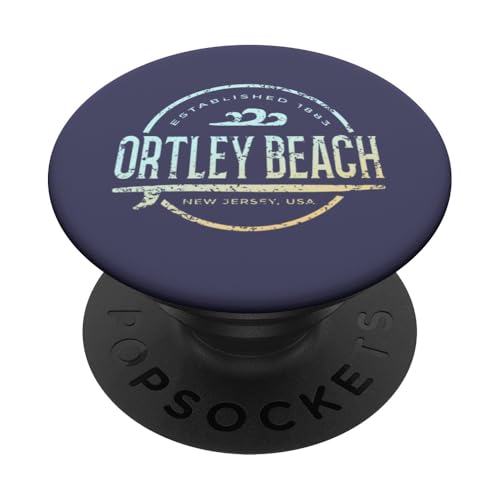 Ortley Beach - Vintage-Surf im Retro-Look von Ortley Beach, New Jersey PopSockets Klebender PopGrip Ortley Beach - Vintage-Surf im Retro-Look von Ortley Beach, New Jersey PopSockets Klebender PopGrip von New Jersey Shoreline Apparel