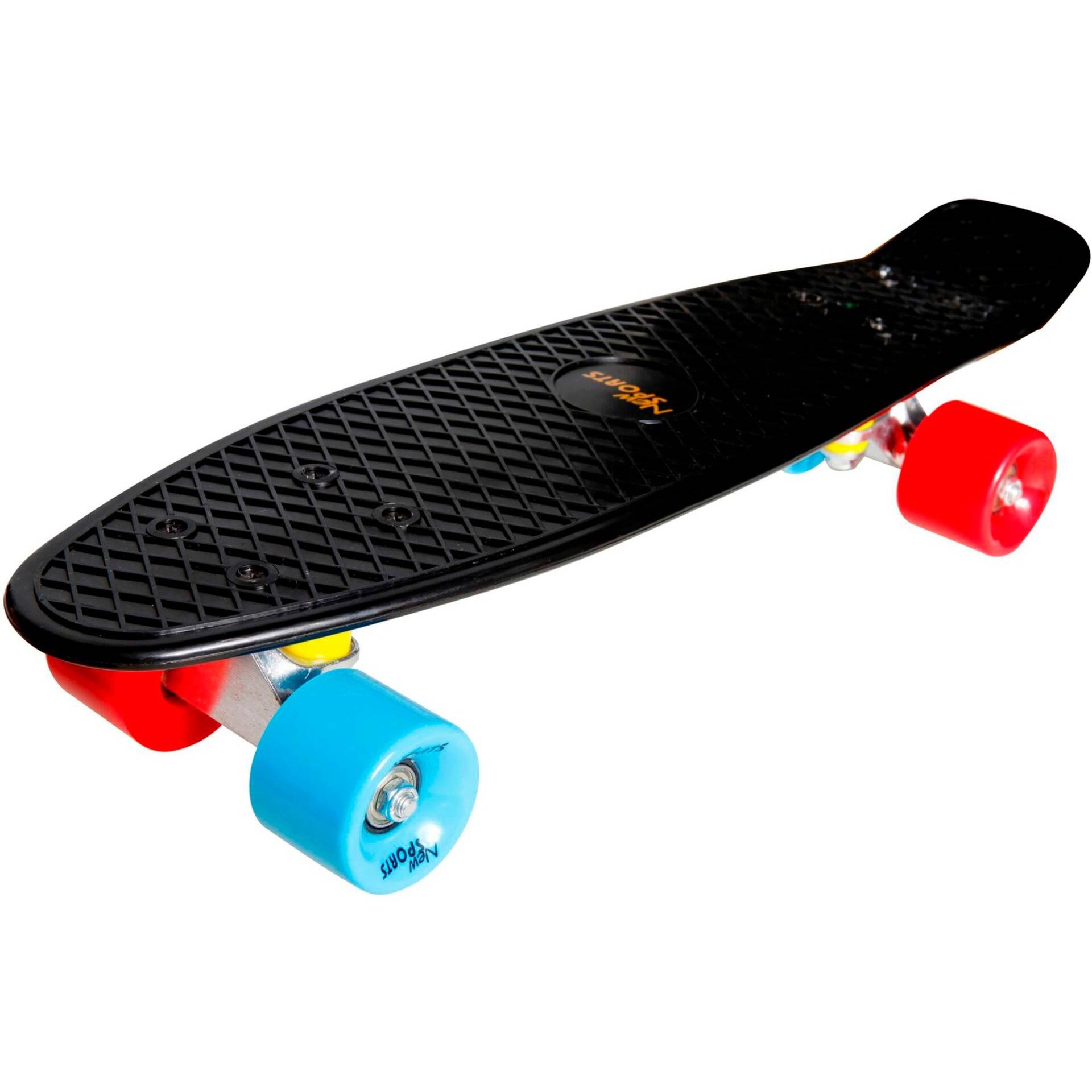 Kickboard schwarz blau/orange, Skateboard Kickboard schwarz blau/orange, Skateboard von New Sports