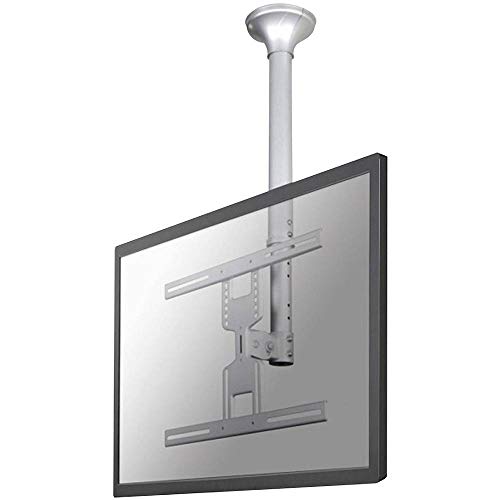 Neomounts by Newstar LCD Deckenhalterung (55 cm (22 Zoll) bis 130 cm (52 Zoll), Höhe 64 cm bis 105 cm) Silber, Q610414 von New Star