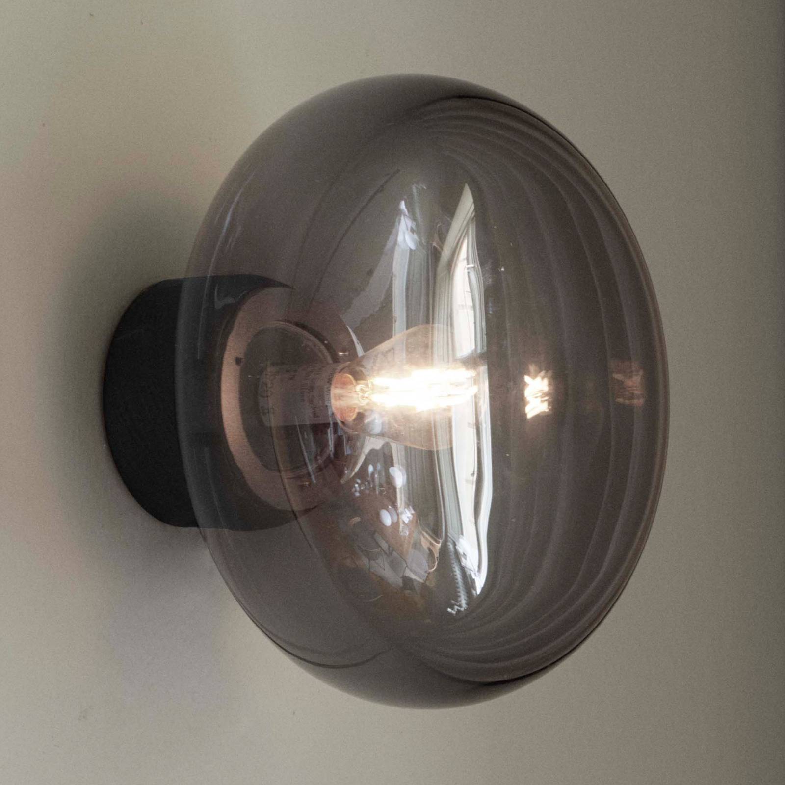 New Works Karl-Johan Wandlampe, grau, Holz, Glas, Ø 23 cm New Works Karl-Johan Wandlampe, grau, Holz, Glas, Ø 23 cm von New Works